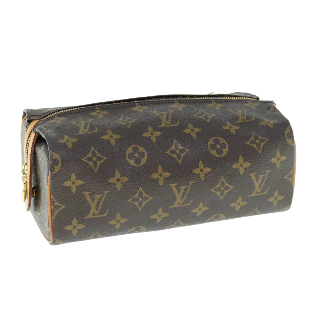 LOUIS VUITTON Monogram Trousse Patte Pression Cosmetic Pouch M47636 63089