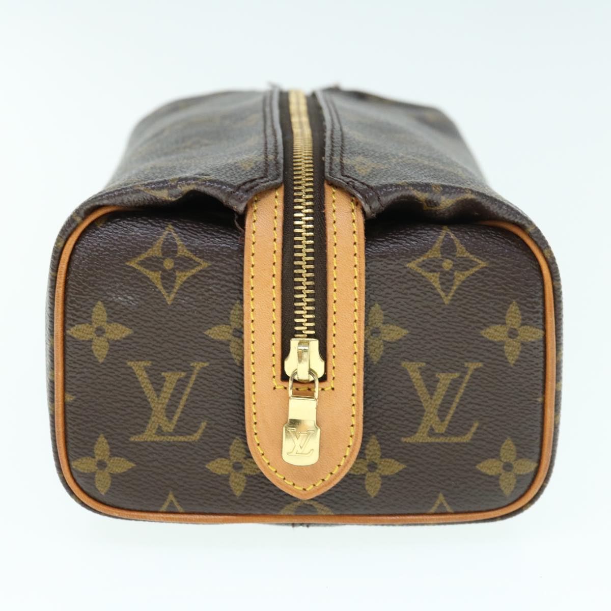 LOUIS VUITTON Monogram Trousse Patte Pression Cosmetic Pouch M47636 63089