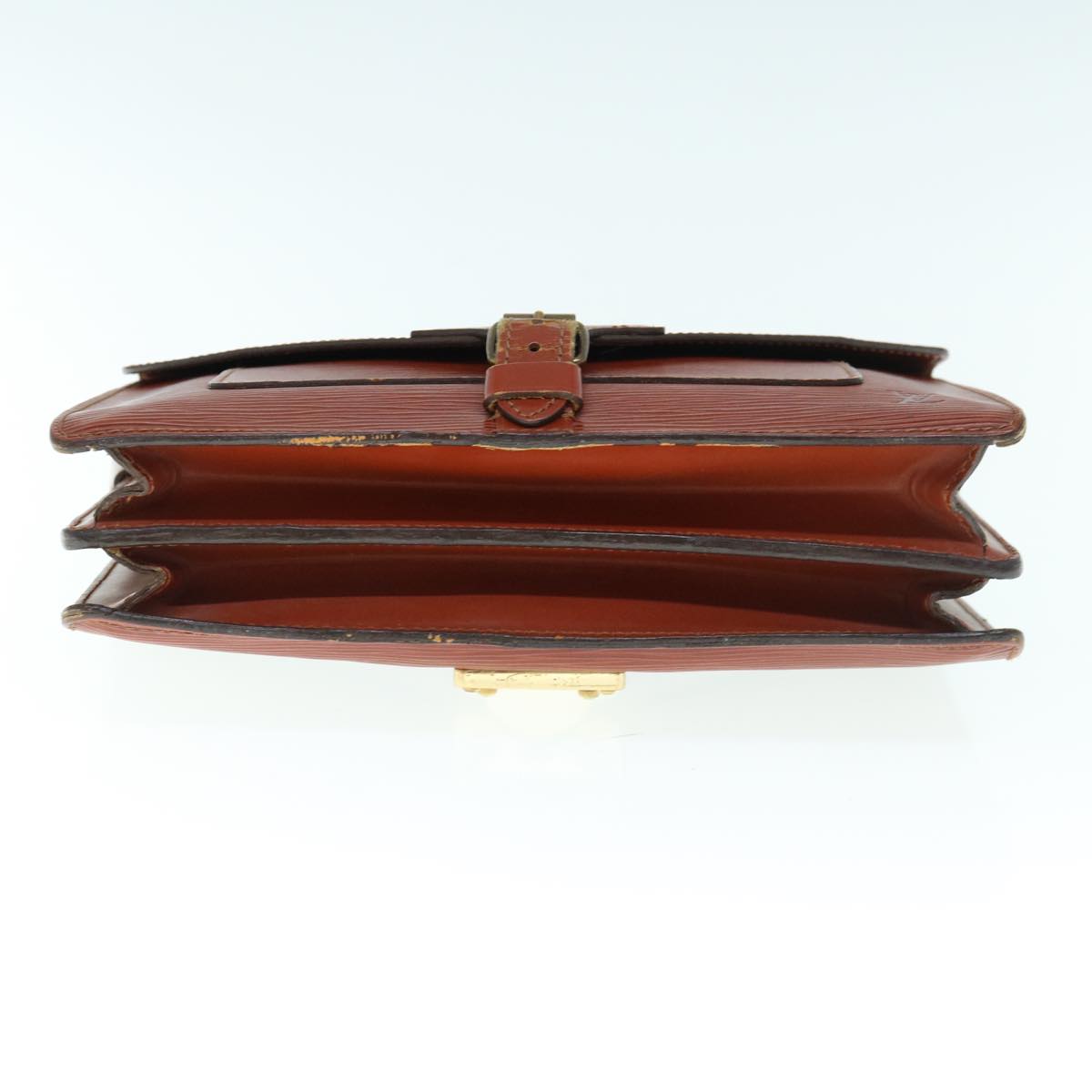 LOUIS VUITTON Epi Biface Hand Bag 2way Brown M52323 LV 63093