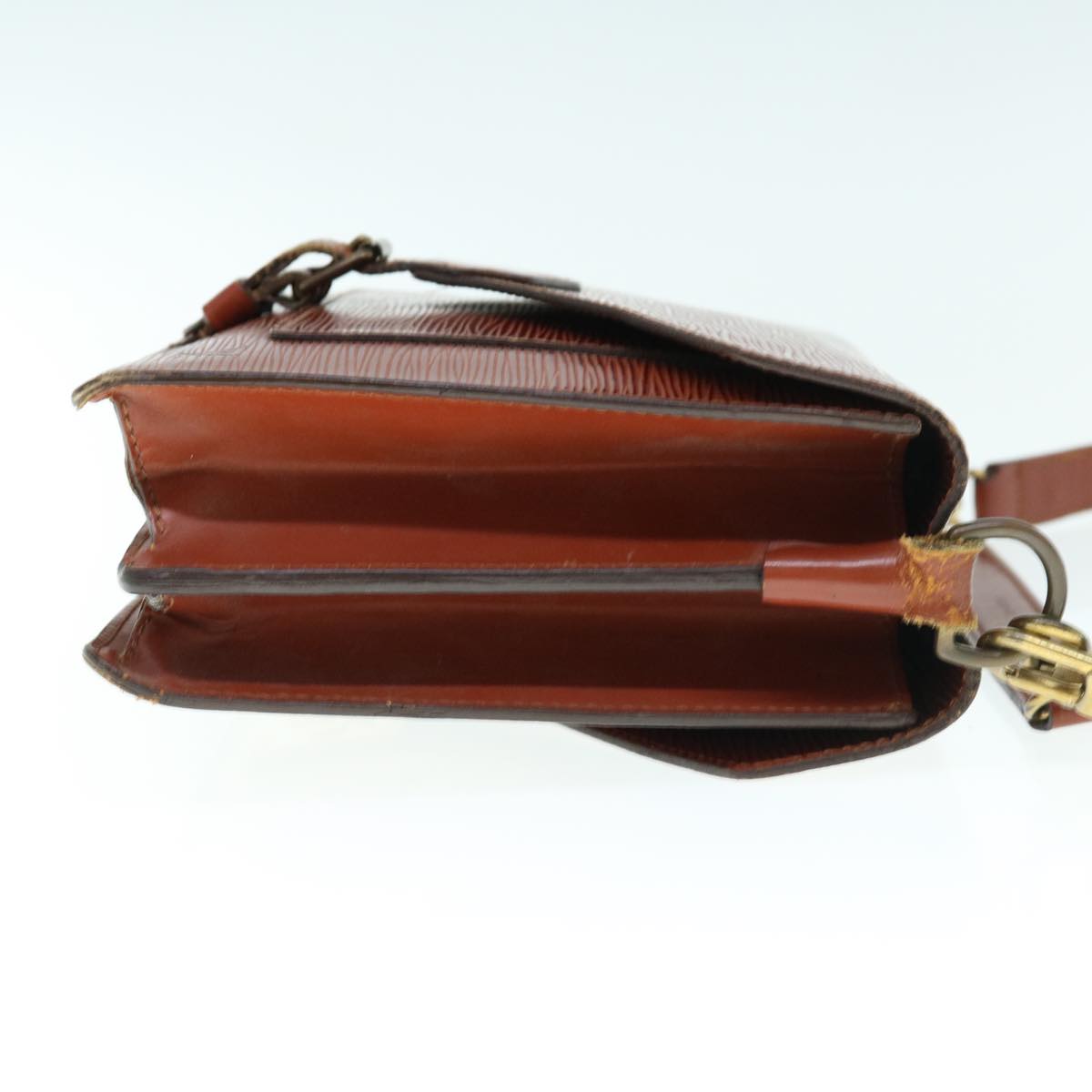 LOUIS VUITTON Epi Biface Hand Bag 2way Brown M52323 LV 63093