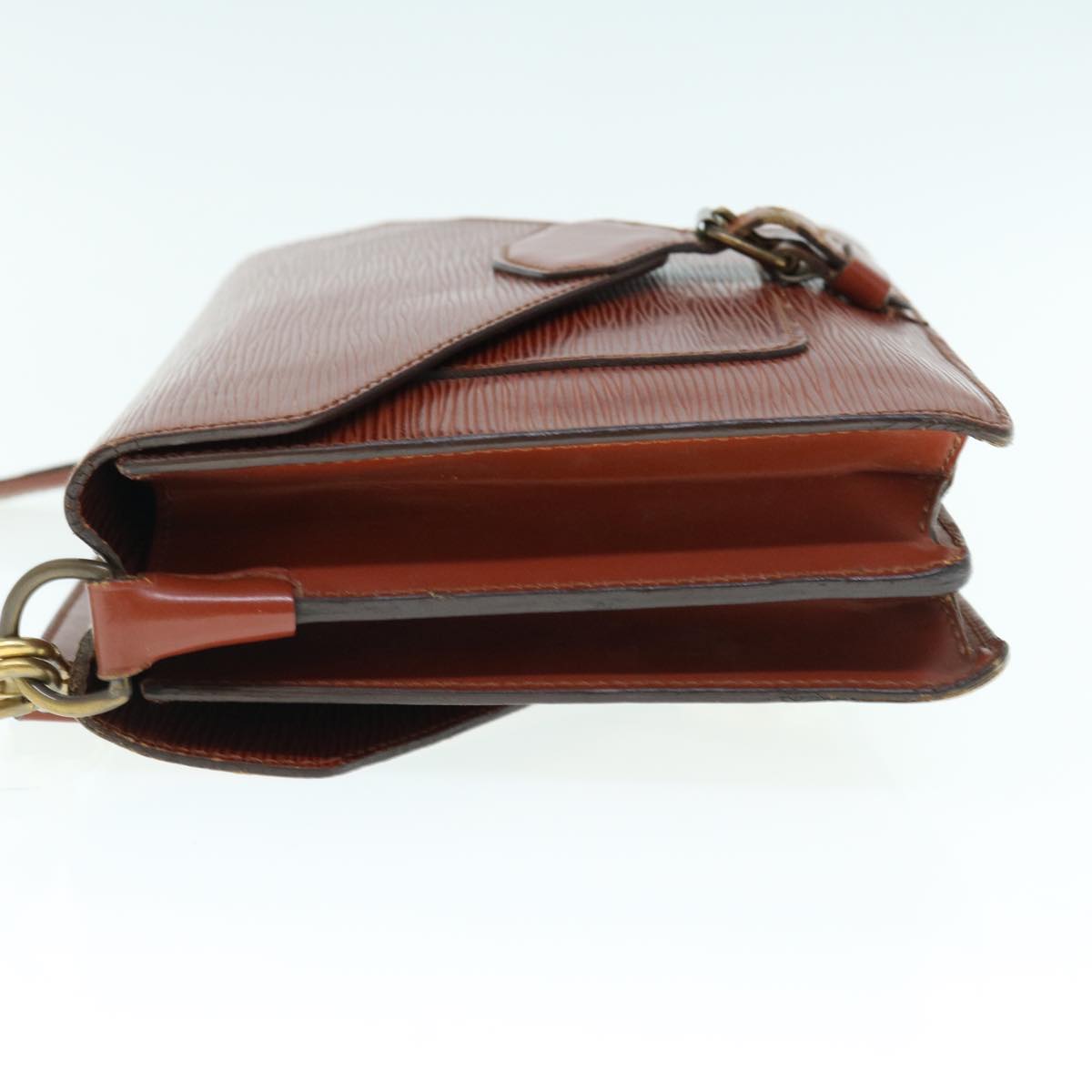 LOUIS VUITTON Epi Biface Hand Bag 2way Brown M52323 LV 63093