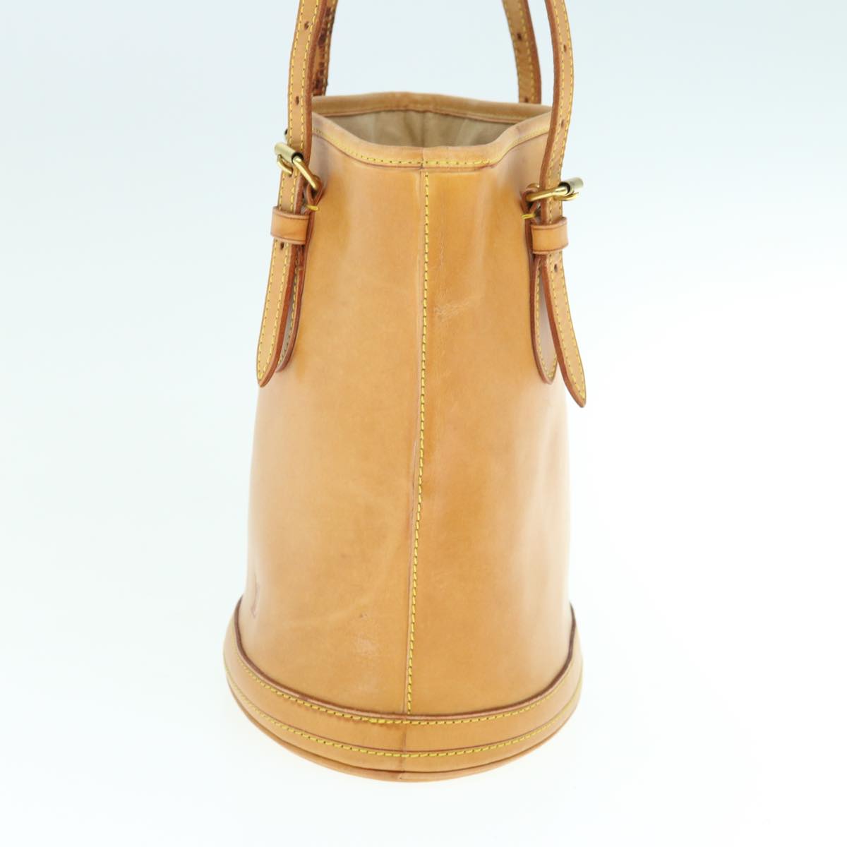 LOUIS VUITTON Nomad Leather Bucket PM Shoulder Bag Beige M85001 LV 63095
