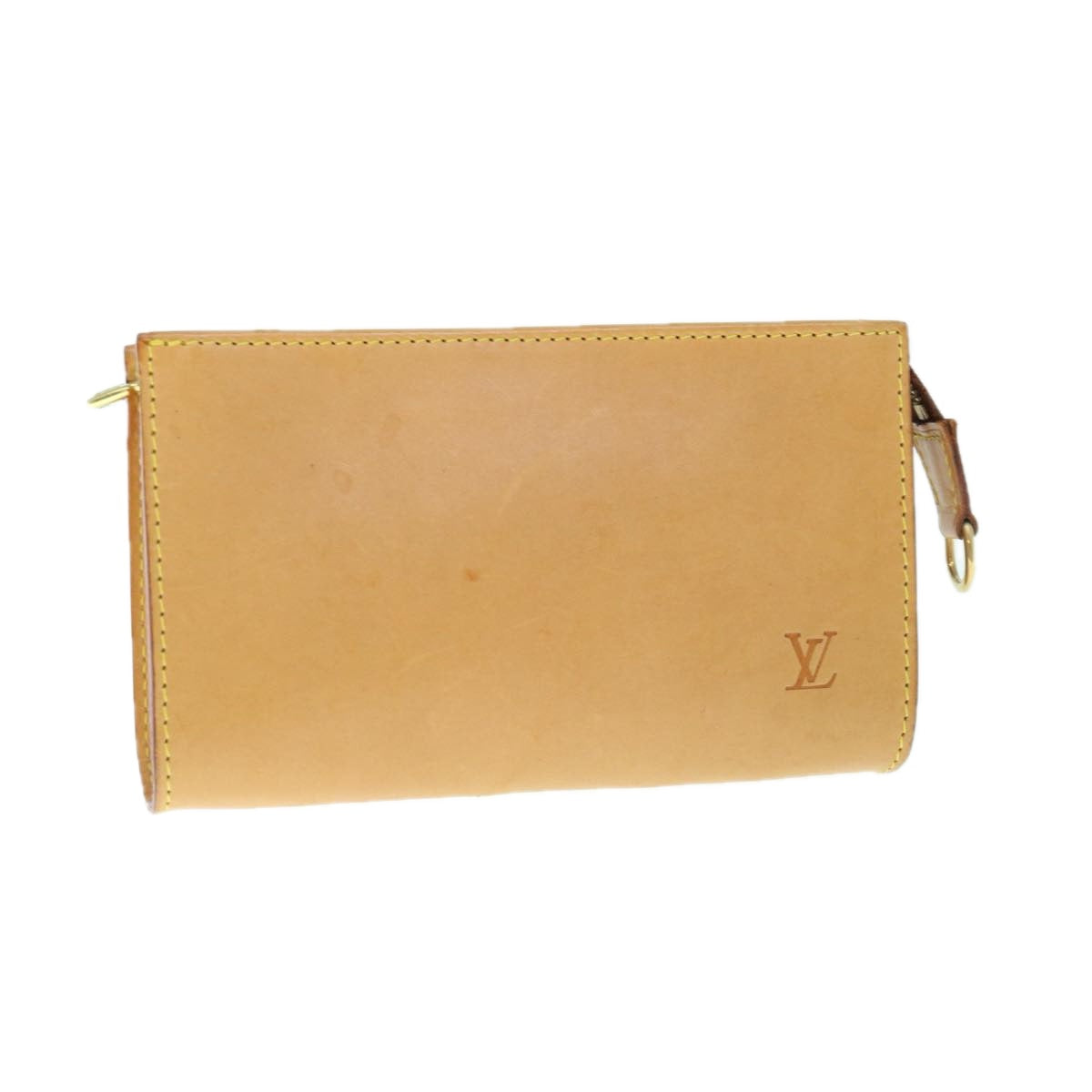 LOUIS VUITTON Nomad Leather Bucket PM Pouch Beige LV 63096