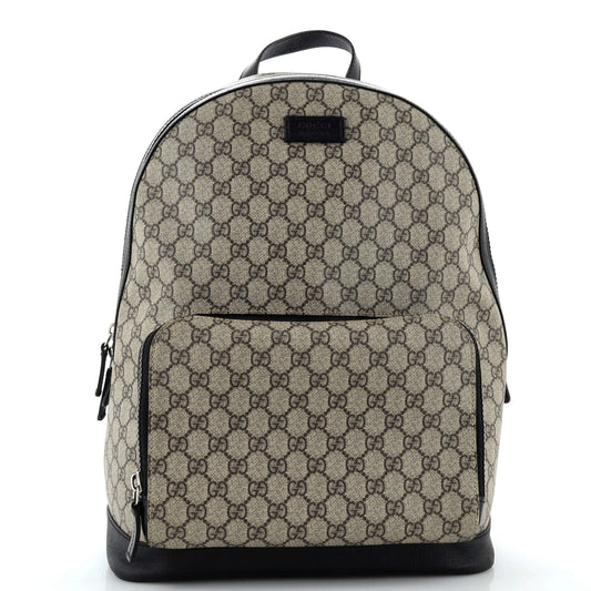 Luxury Gucci Trending 2025 Zip Pocket Backpack GG Coated Canvas Medium
