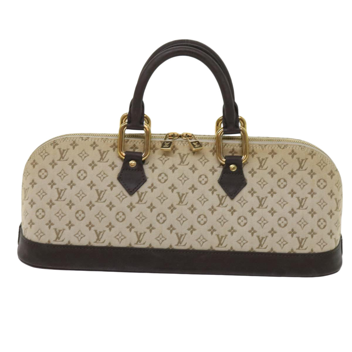 LOUIS VUITTON Monogram Mini Alma Ron Hand Bag Khaki M92206 LV 63106