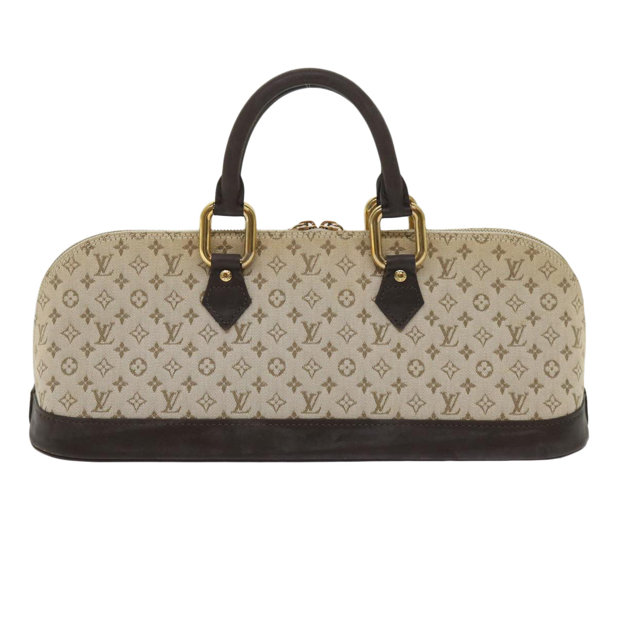 LOUIS VUITTON Monogram Mini Alma Ron Hand Bag Khaki M92206 LV 63106