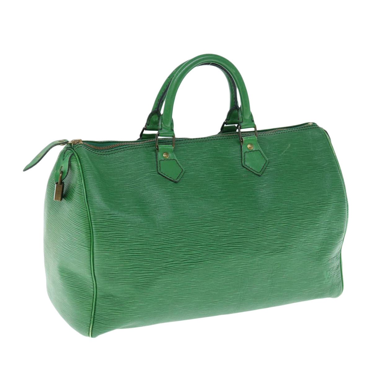 LOUIS VUITTON Epi Speedy 35 Hand Bag Borneo Green M42994 LV 63122