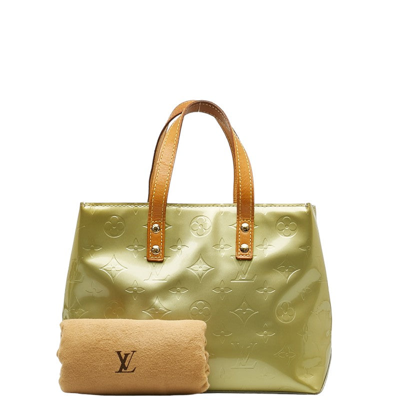 Louis Vuitton Monogram Vernis Reed PM Handbag M91145 Grey Silver Patent Leather  Louis Vuitton