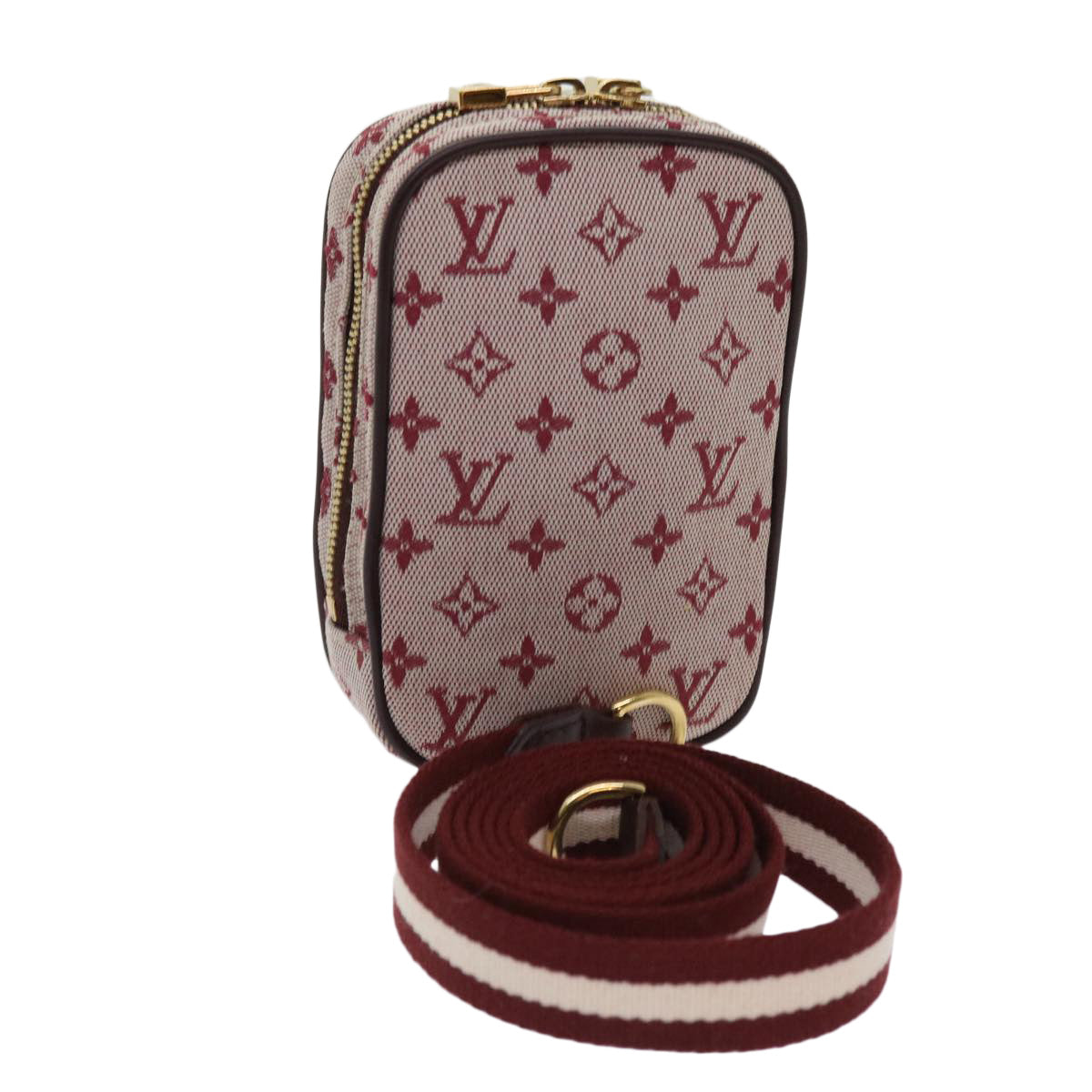 LOUIS VUITTON Monogram Mini Usu Digital Pouch Red M60001 LV 63149