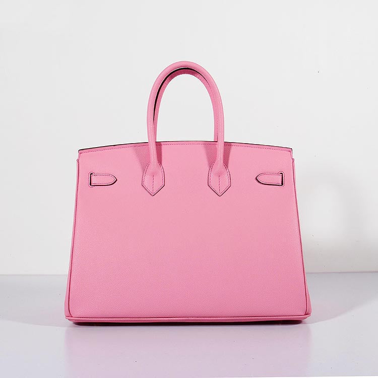 Luxury Hermes 35cm Birkin Bag Epsom Leather Pink Gold