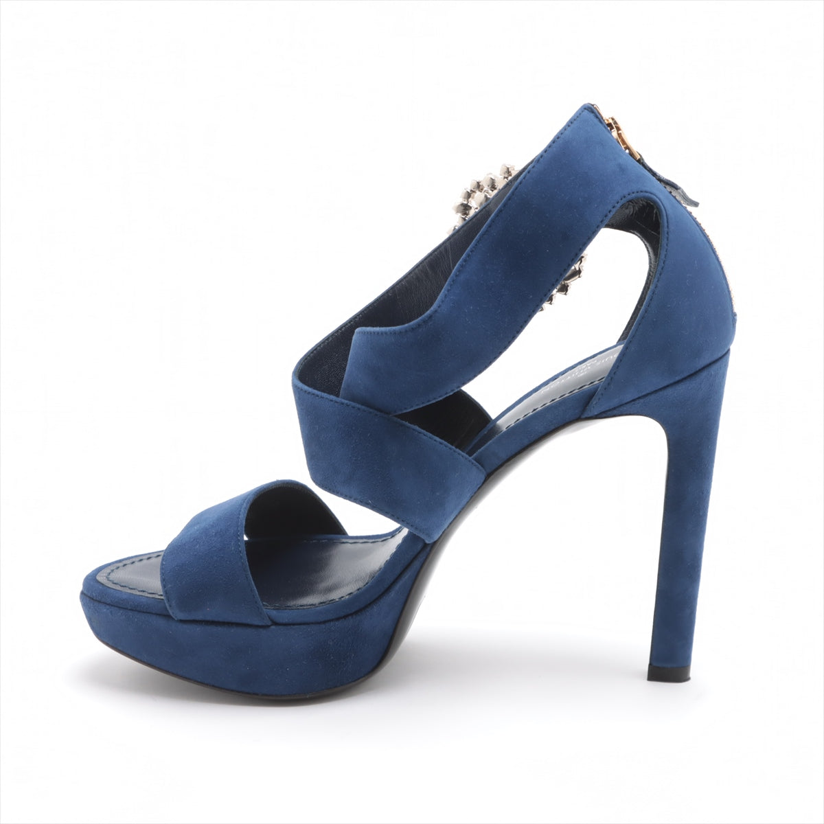 Louis Vuitton 19 year sweater sandal 36 1/2 ladies blue MA0149 Vision