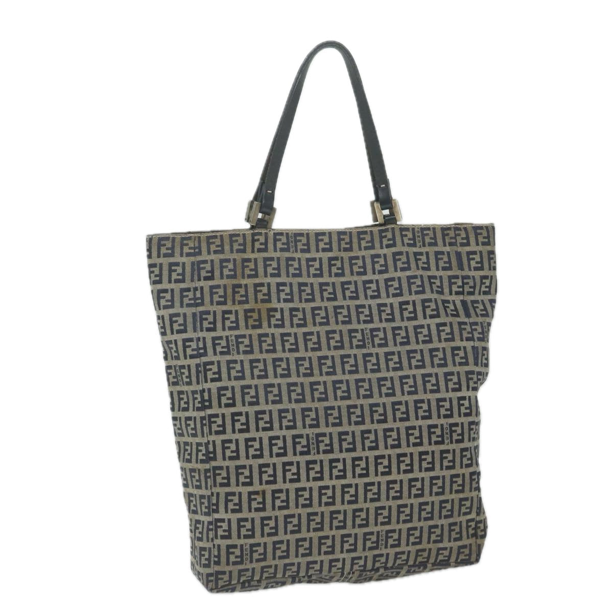 Luxury FendiZucchino Canvas Hand Bag Navy63193