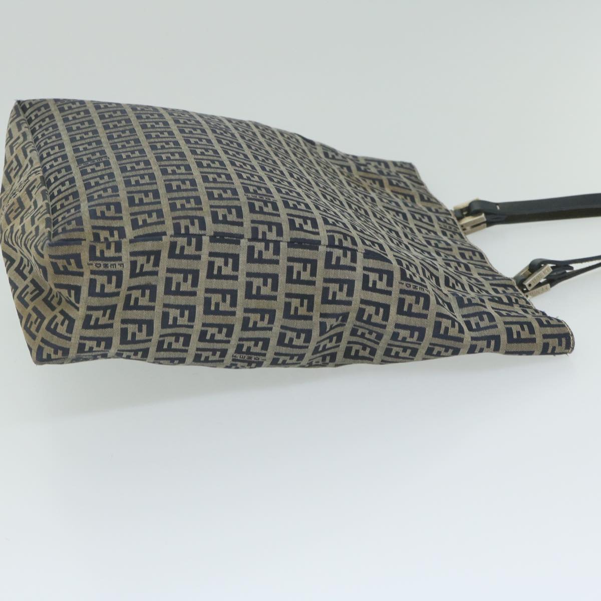 Luxury FendiZucchino Canvas Hand Bag Navy63193