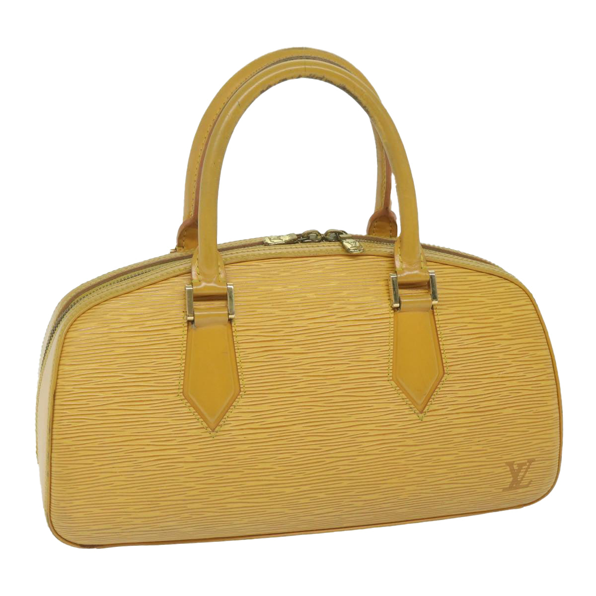 LOUIS VUITTON Epi jasmine Hand Bag Tassili Yellow M52089 LV 63229