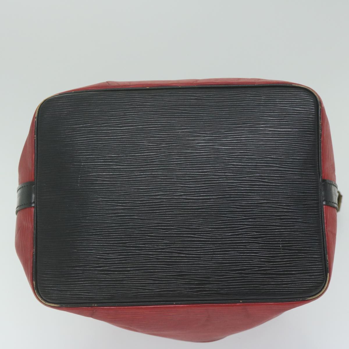 LOUIS VUITTON Epi Petit Noe Shoulder Bag Bicolor Black Red M44172 LV 63243