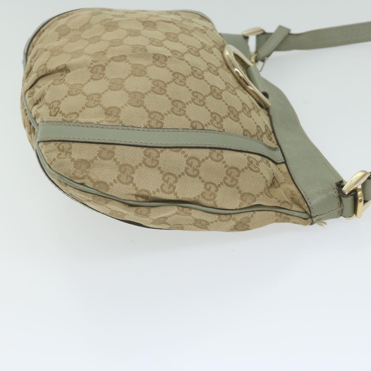 GUCCI GG Canvas Shoulder Bag Beige 203257  63391