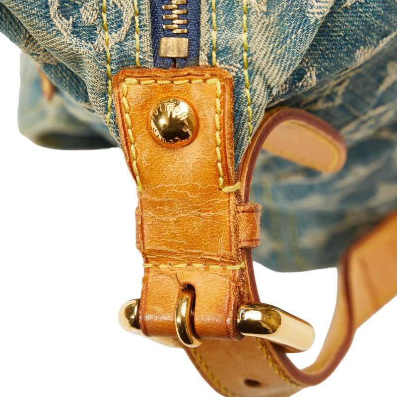 Louis Vuitton Monogram Denim Baggage GM Slipper Shoulder Bag M95048 Blue Denim Leather  Louis Vuitton