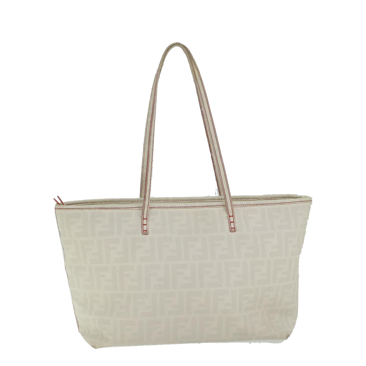 Luxury FendiZucca Canvas Tote Bag White63448