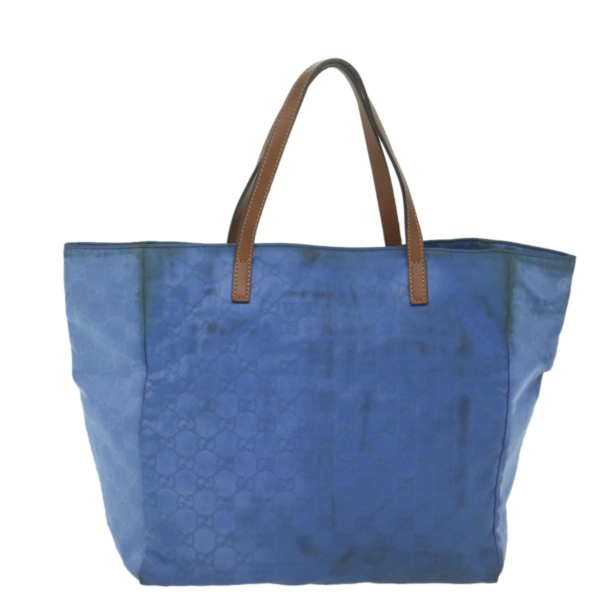 GUCCI GG Canvas Tote Bag Nylon Blue  63547