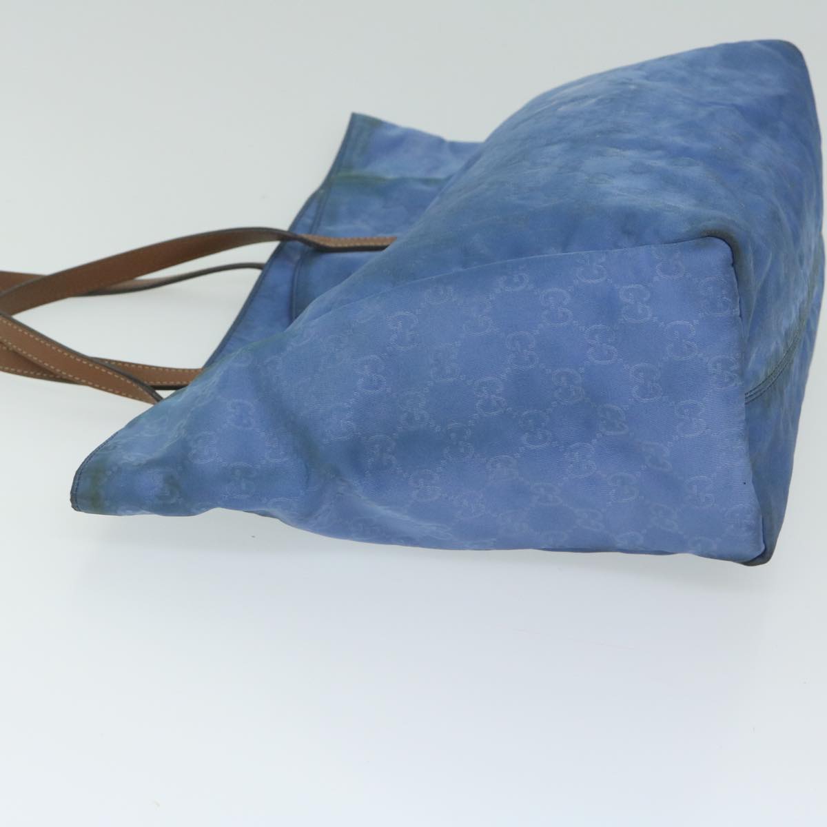 GUCCI GG Canvas Tote Bag Nylon Blue  63547