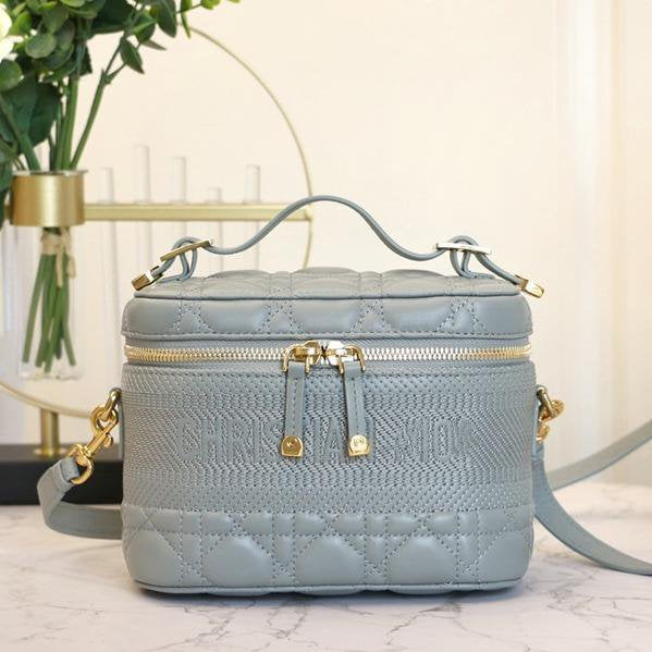 Luxury DiorSMALL TRAVEL VANITY CASE CLOUD BLUE LAMBSKIN