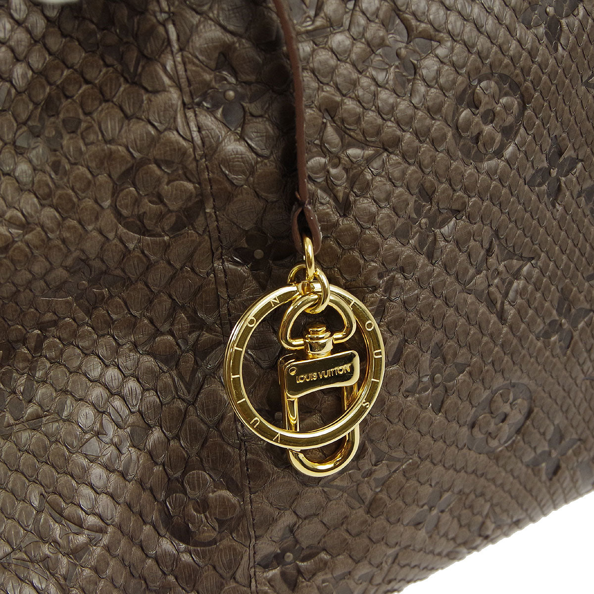 Louis Vuitton * 2010 Gris Monogram Exotic Artsy MM Hobo Handbag M90886