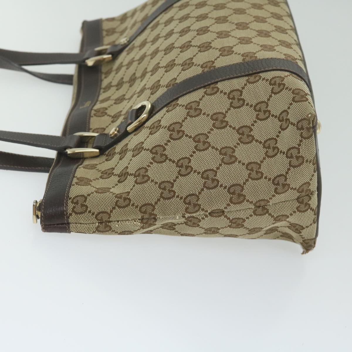 GUCCI GG Canvas Tote Bag Beige 141470  63600