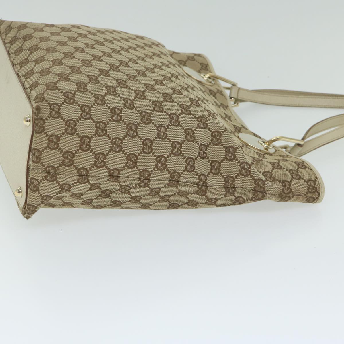 GUCCI GG Canvas Tote Bag Beige 120836  63601