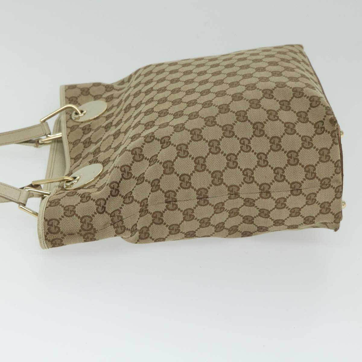 GUCCI GG Canvas Tote Bag Beige 120836  63601