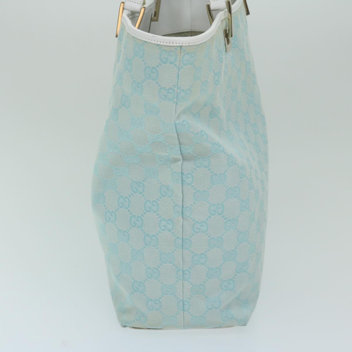 GUCCI GG Canvas Tote Bag Light Blue 002 1098  63751