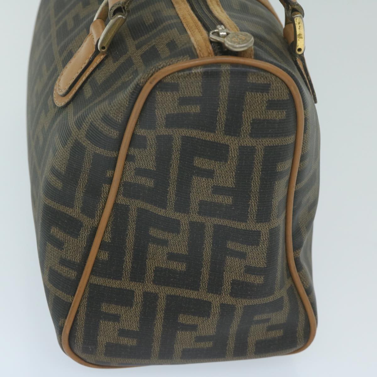 Luxury FendiZucca Canvas Hand Bag Black Brown63796