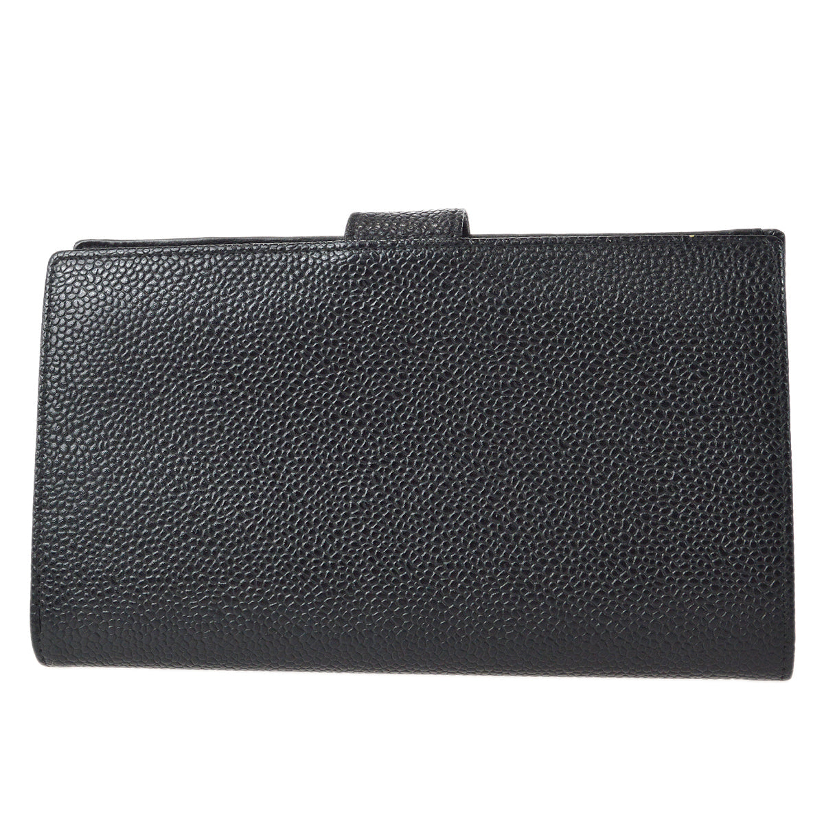 Luxury Chanel 2001-2003 Timeless Long Wallet Black Caviar