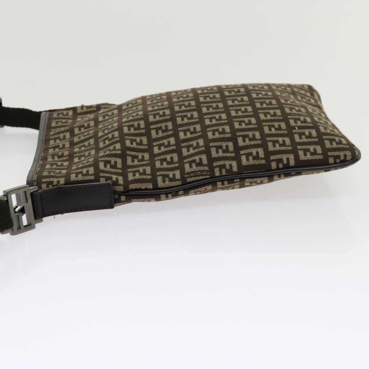 Luxury FendiZucchino Canvas Shoulder Bag Brown63817