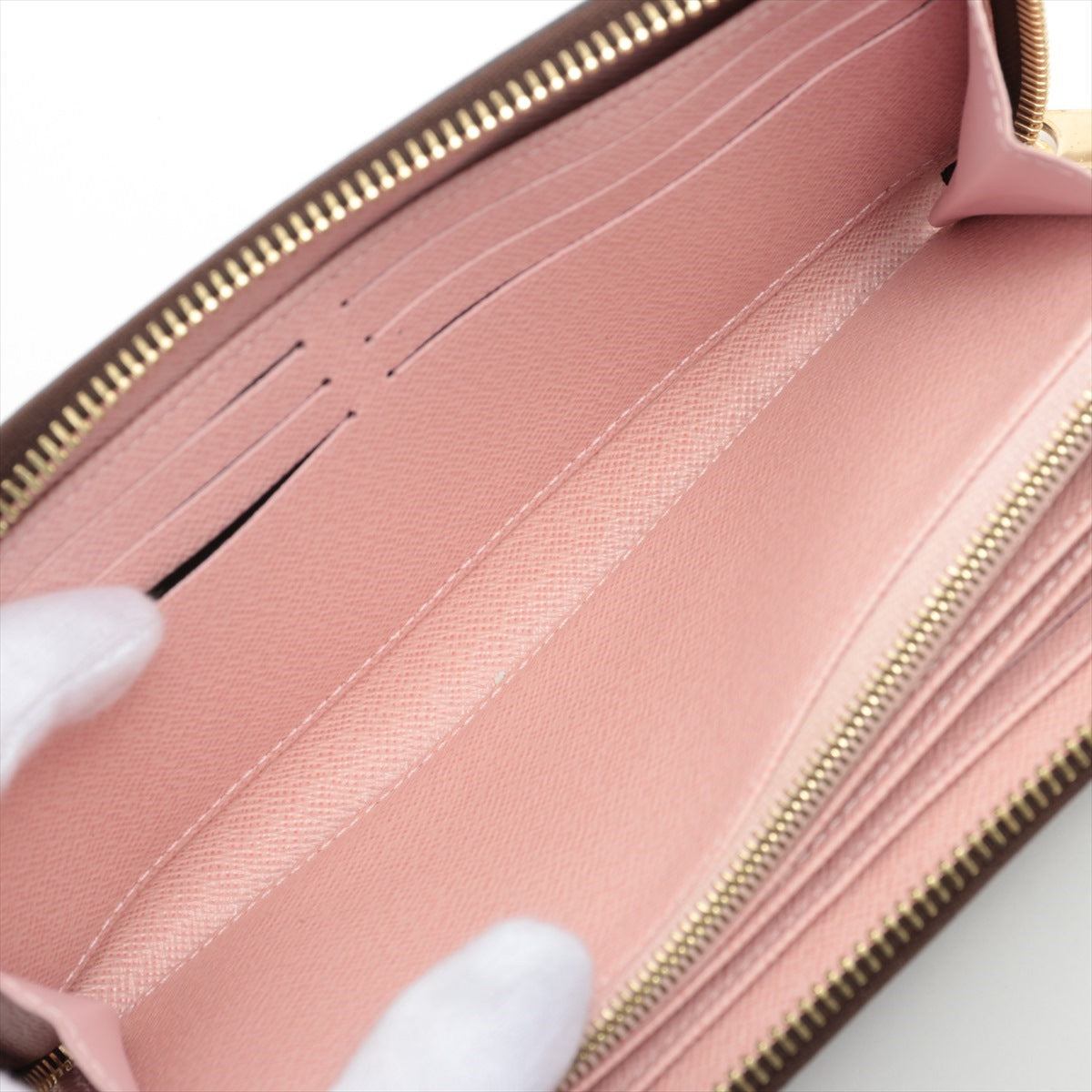 Louis Vuitton Monogram  Wallet M41894 Rose Valerie Round Zip Wallet