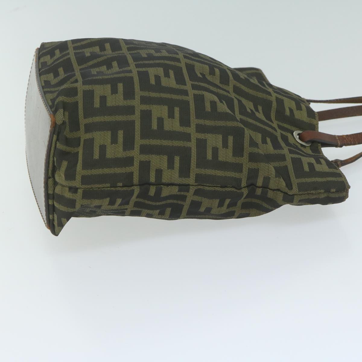 Luxury FendiZucca Canvas Tote Bag Black Brown63898
