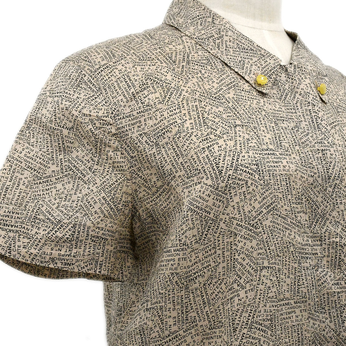 Luxury Chanel 1999 Spring Cambon-print shirt dress #42