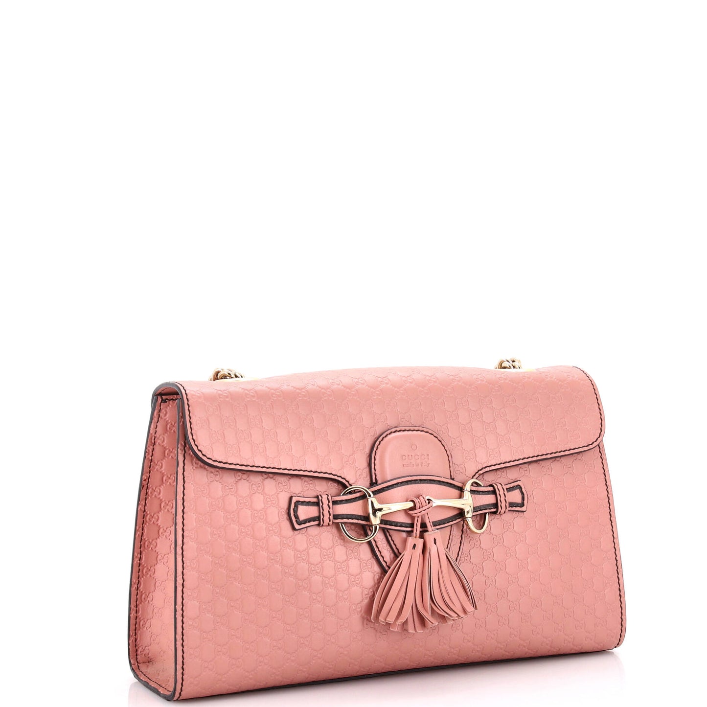 Emily Chain Flap Bag Microguccissima Leather Medium