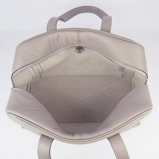 Luxury Hermes Togo leather handbag H2802 grey