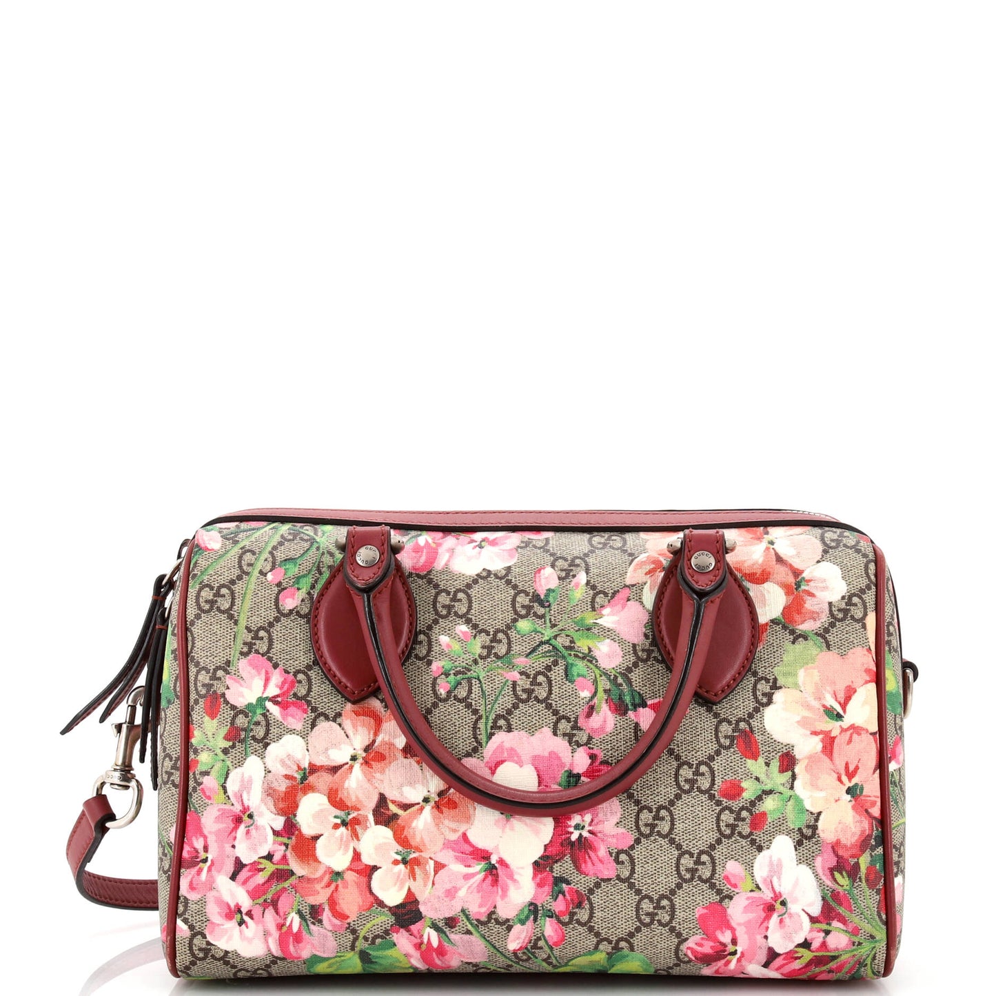 Luxury Gucci Trending 2025 Convertible Boston Bag Blooms Print GG Coated Canvas Medium