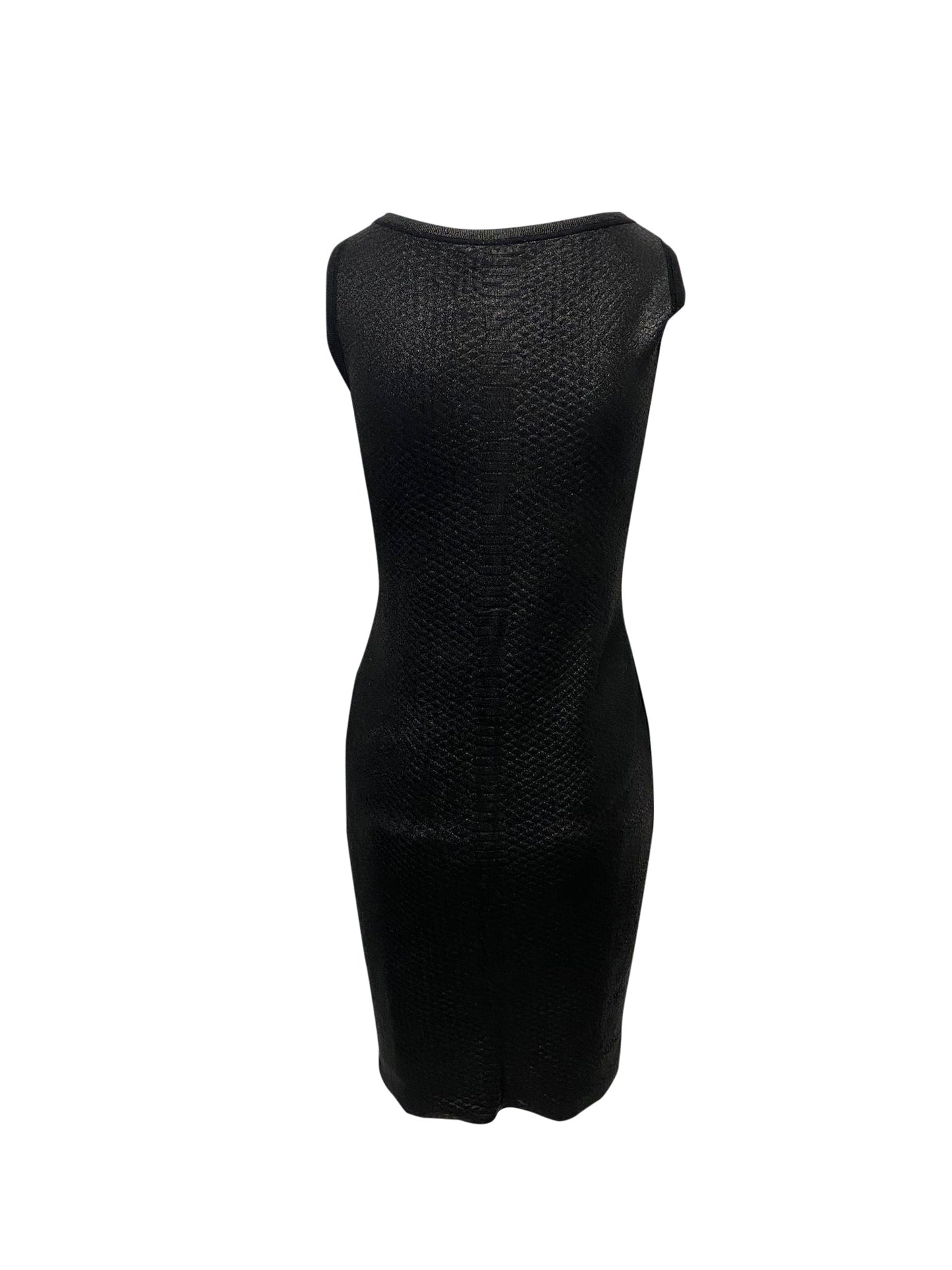 Luxury Gucci Trending 2025 Sleeveless Knit Midi Dress in Black Silk