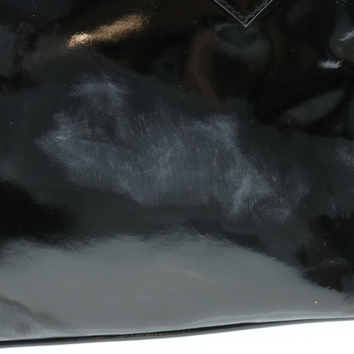GUCCI Bamboo Hand Bag Patent leather 2way Black 000 3780 0290  64062