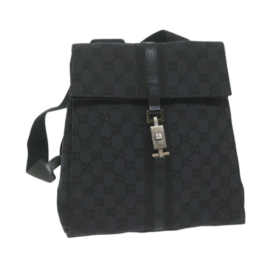 GUCCI GG Canvas Jackie Backpack Black 003 0236  64107