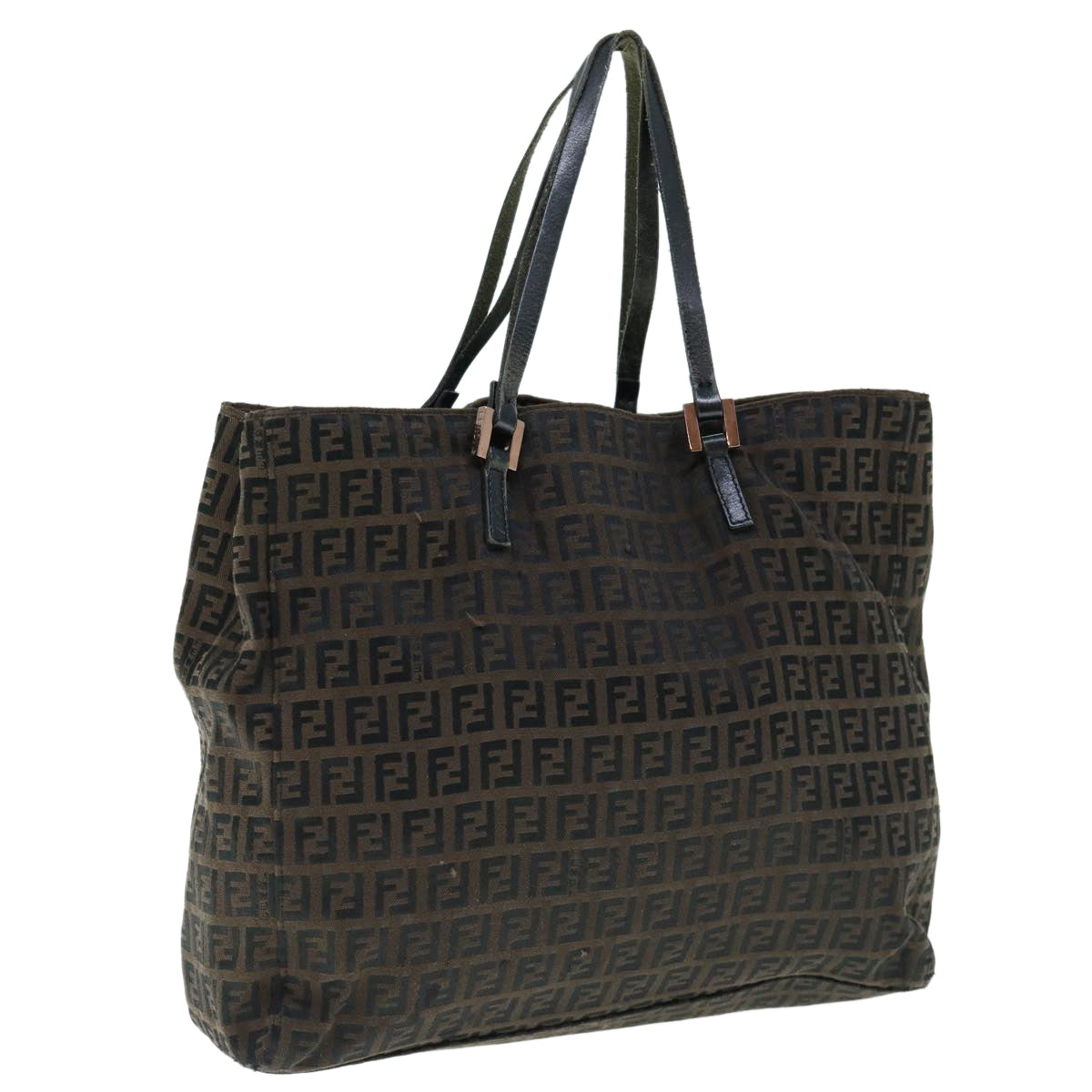 Luxury FendiZucchino Canvas Tote Bag Brown64110