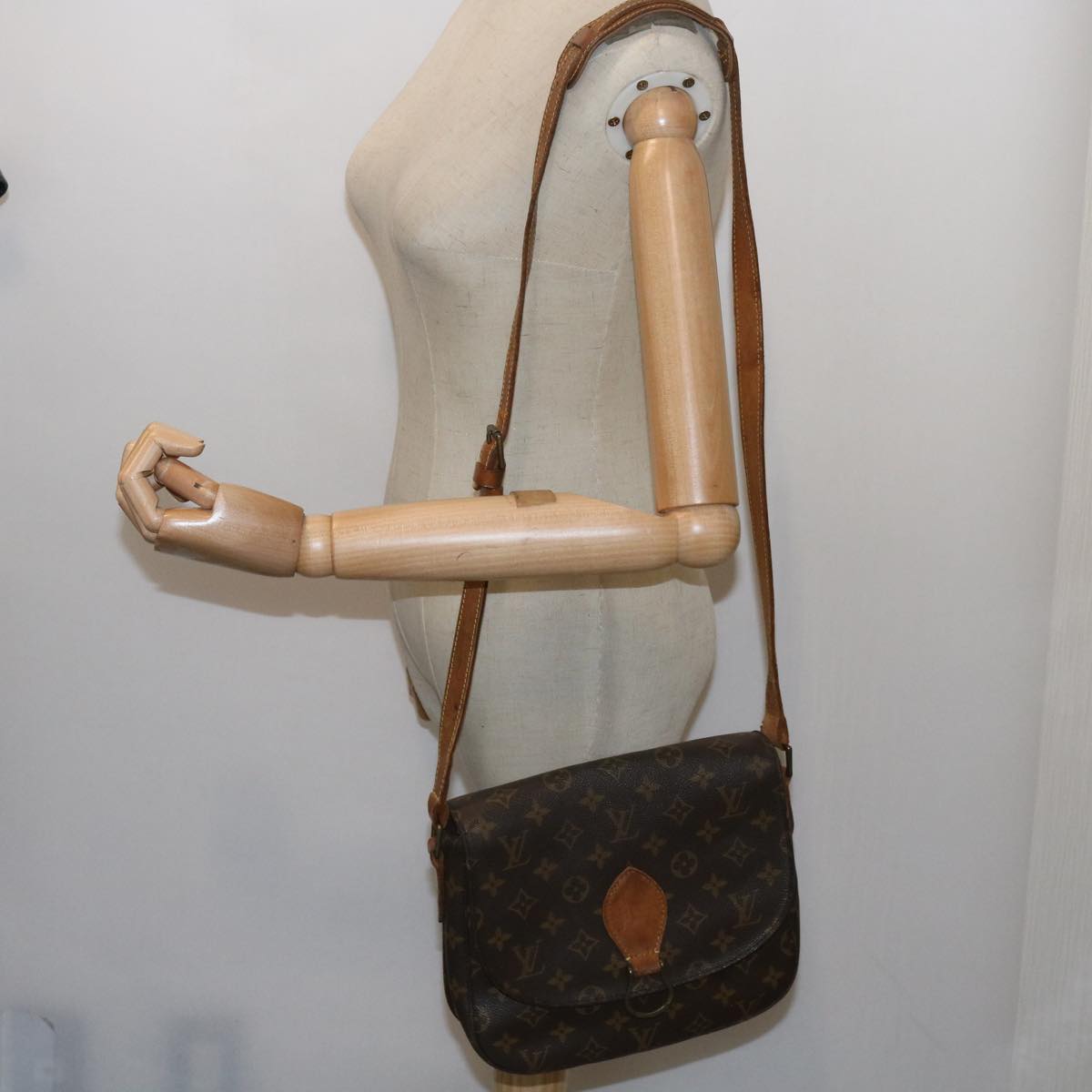 LOUIS VUITTON Monogram Saint Cloud GM Shoulder Bag M51242 LV 64226