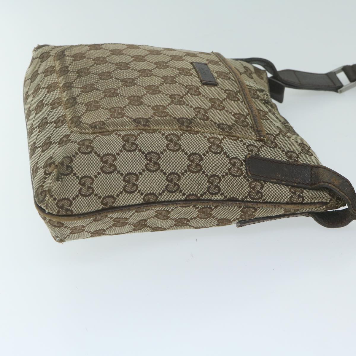 GUCCI GG Canvas Shoulder Bag Beige 122793  64279