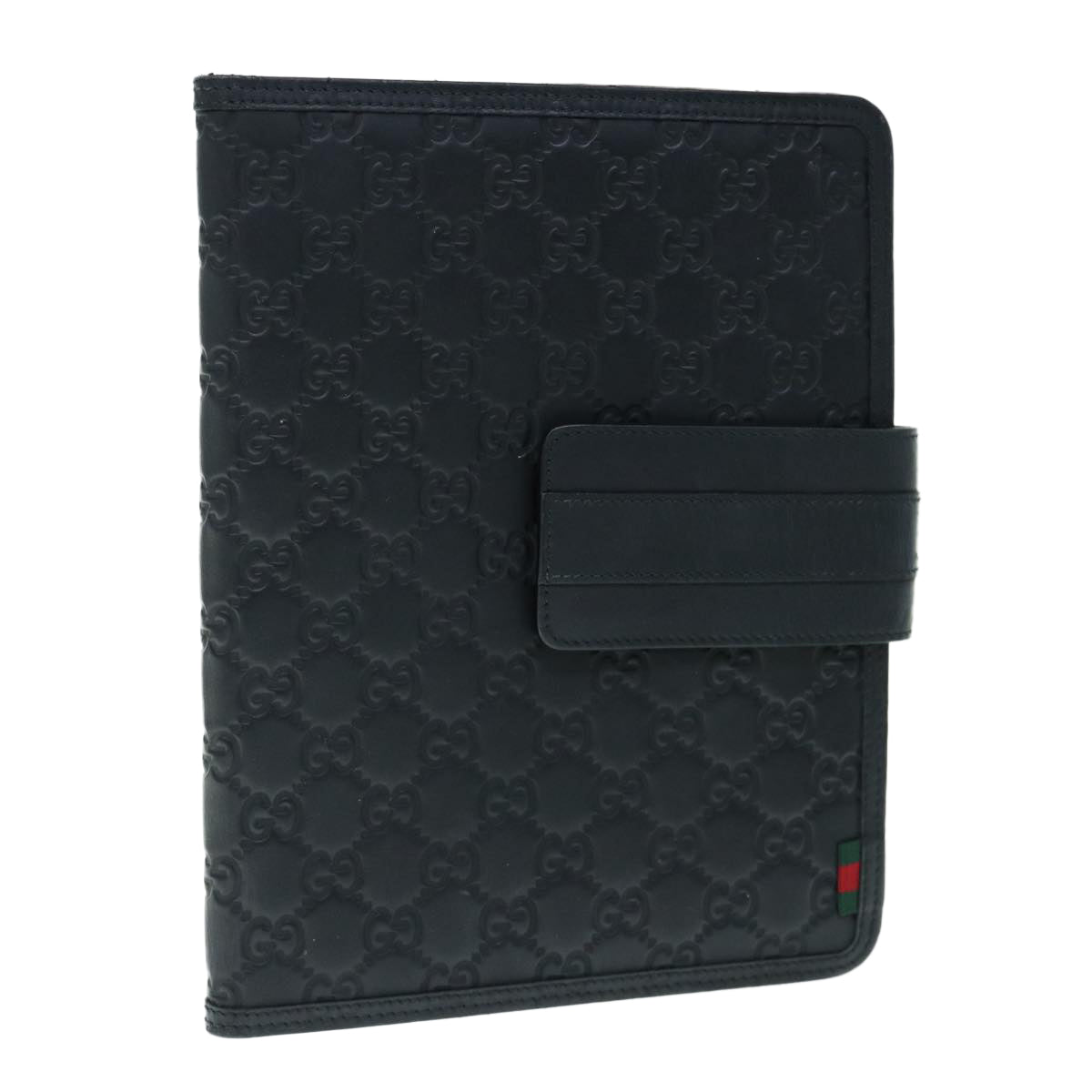 GUCCI GG Canvas Guccissima Web Sherry Line iPad Case Black Red 283782  64323