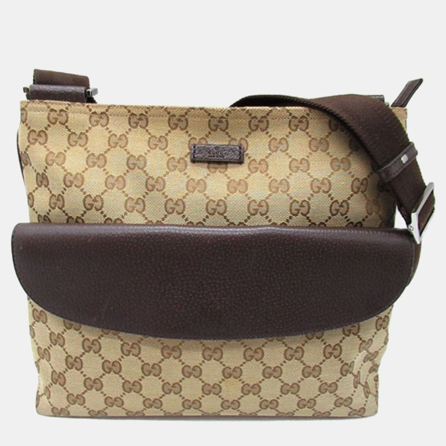 Luxury Gucci Trending 2025 Brown Canvas GG Canvas Crossbody Bag