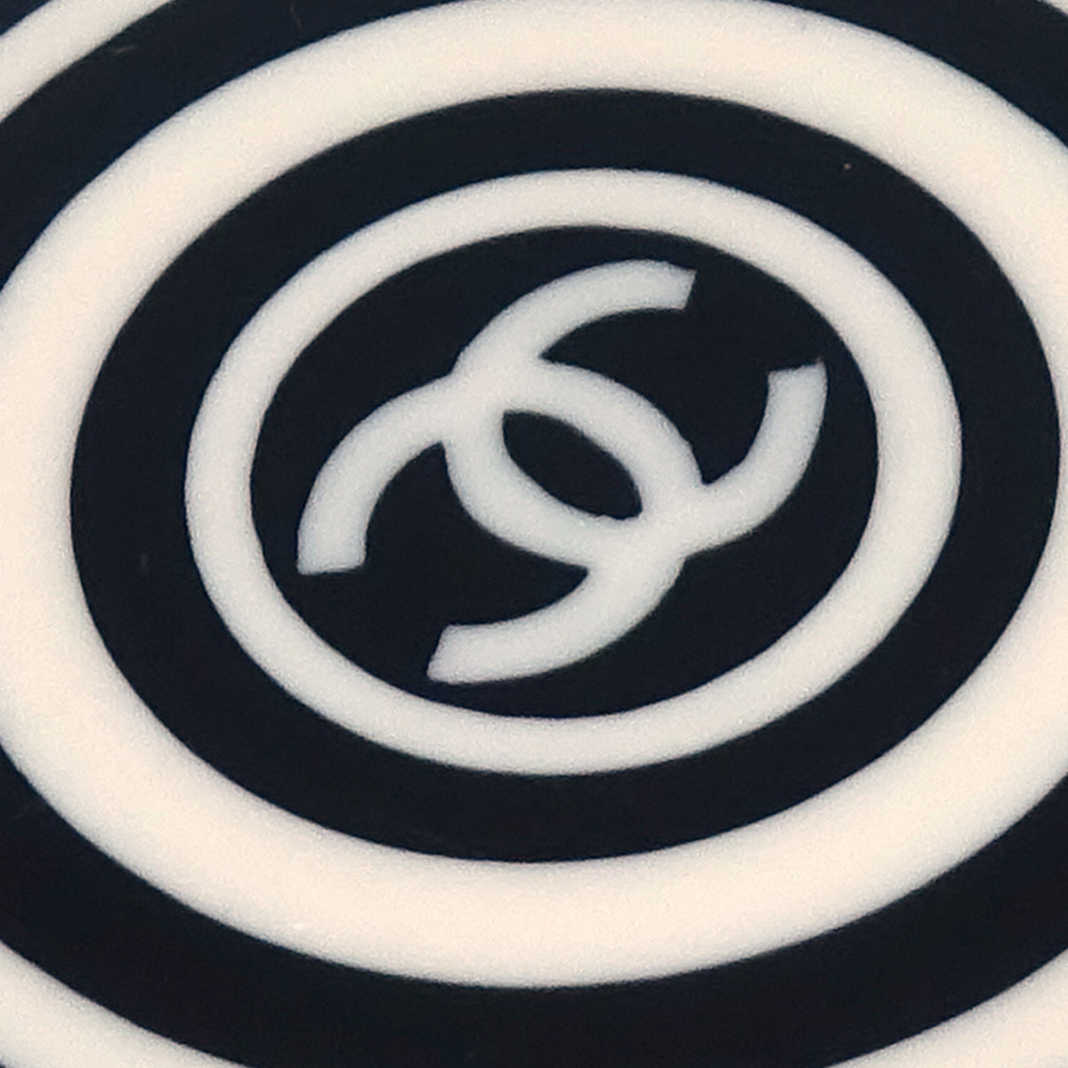 Chanel Hair Clip Hairpin Barrette White 01P