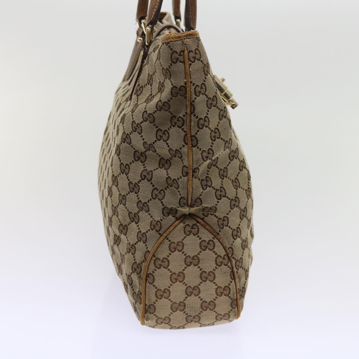 GUCCI GG Canvas Jackie Tote Bag Beige 145818  64460