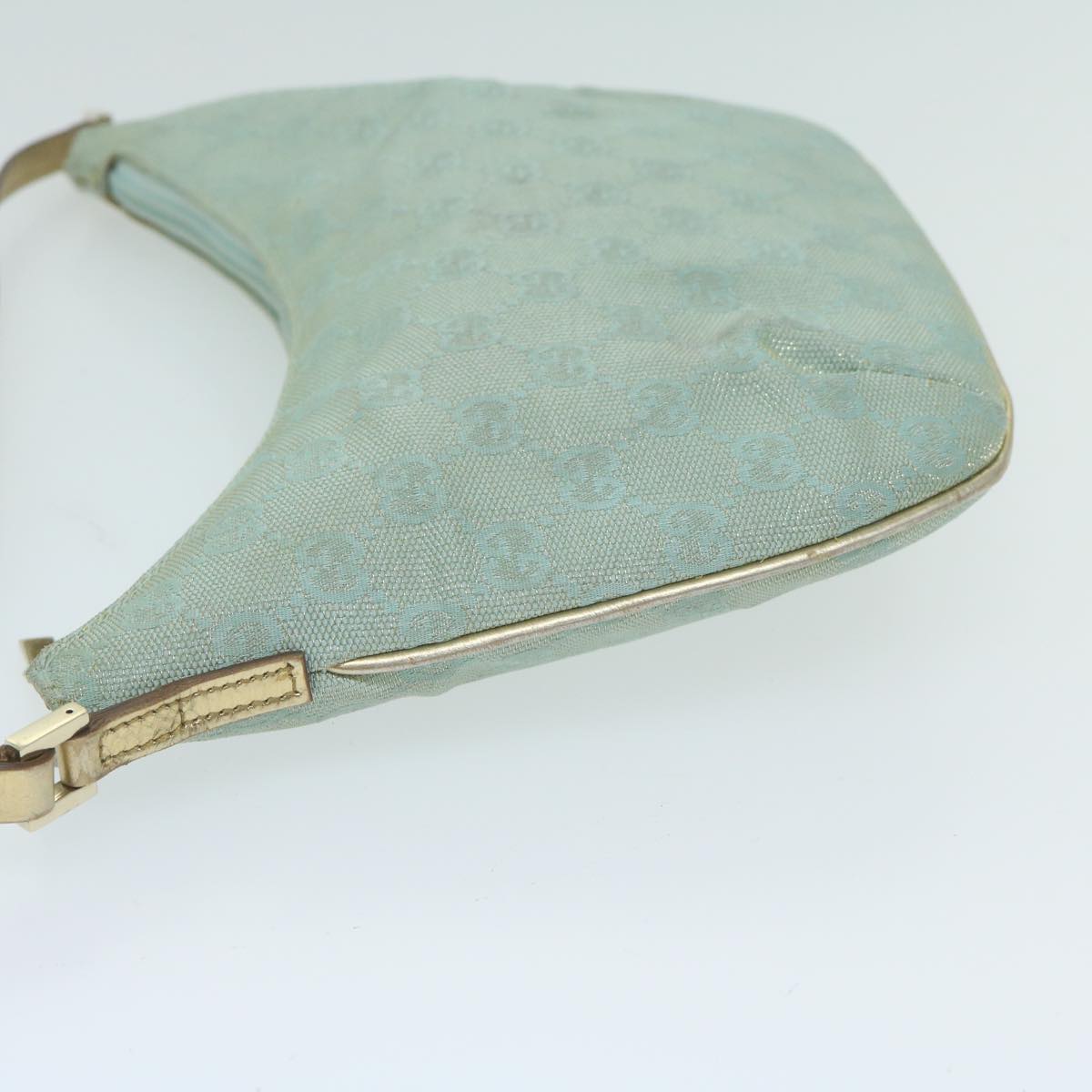 GUCCI GG Canvas Shoulder Bag Light Blue 005 0813  64527